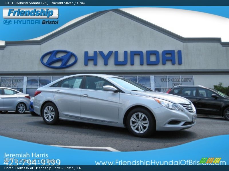 Radiant Silver / Gray 2011 Hyundai Sonata GLS