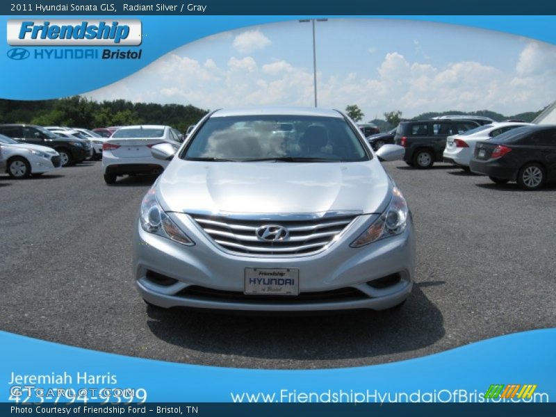 Radiant Silver / Gray 2011 Hyundai Sonata GLS