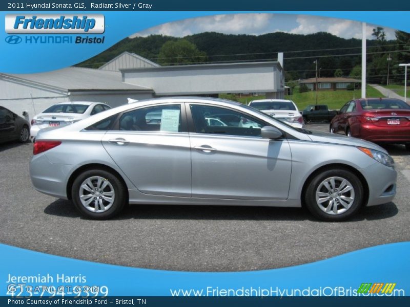 Radiant Silver / Gray 2011 Hyundai Sonata GLS
