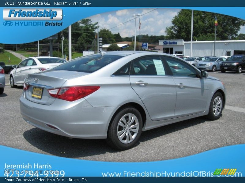 Radiant Silver / Gray 2011 Hyundai Sonata GLS