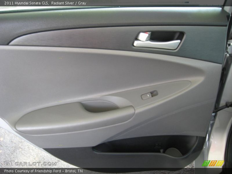 Radiant Silver / Gray 2011 Hyundai Sonata GLS