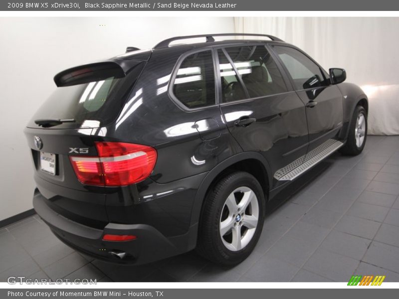 Black Sapphire Metallic / Sand Beige Nevada Leather 2009 BMW X5 xDrive30i