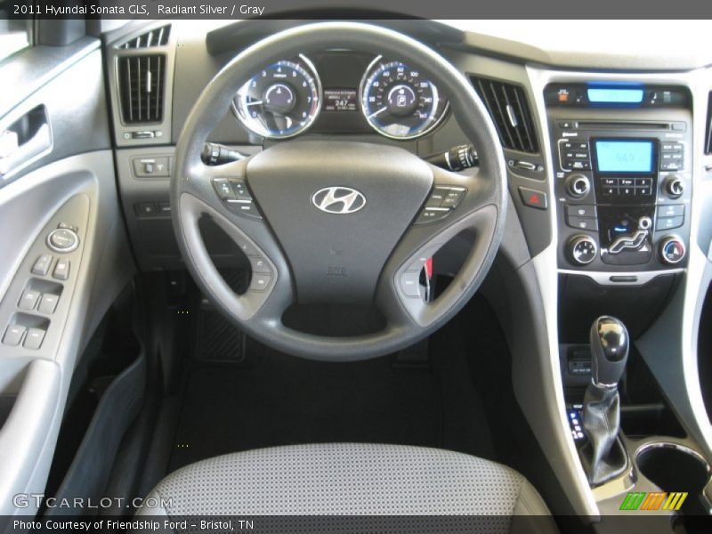 Radiant Silver / Gray 2011 Hyundai Sonata GLS