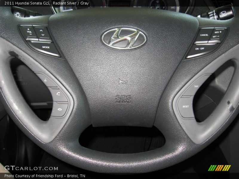 Radiant Silver / Gray 2011 Hyundai Sonata GLS