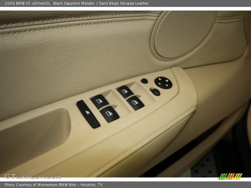 Black Sapphire Metallic / Sand Beige Nevada Leather 2009 BMW X5 xDrive30i