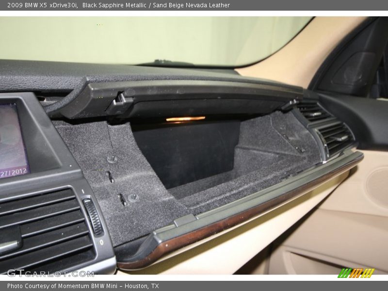 Black Sapphire Metallic / Sand Beige Nevada Leather 2009 BMW X5 xDrive30i