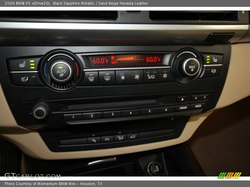 Black Sapphire Metallic / Sand Beige Nevada Leather 2009 BMW X5 xDrive30i
