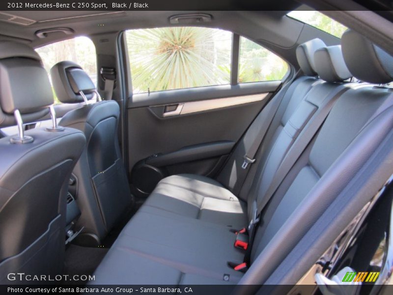 Black / Black 2012 Mercedes-Benz C 250 Sport