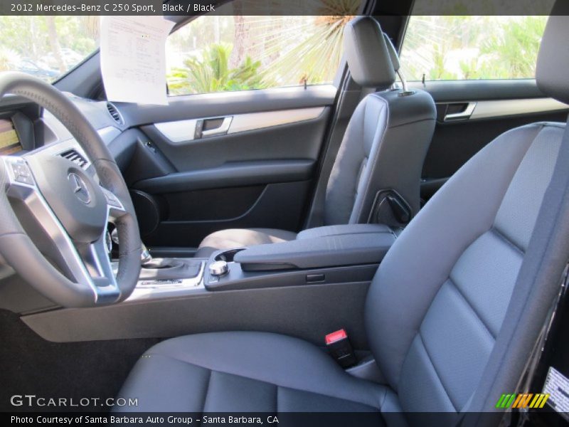 Black / Black 2012 Mercedes-Benz C 250 Sport