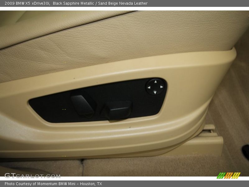 Black Sapphire Metallic / Sand Beige Nevada Leather 2009 BMW X5 xDrive30i
