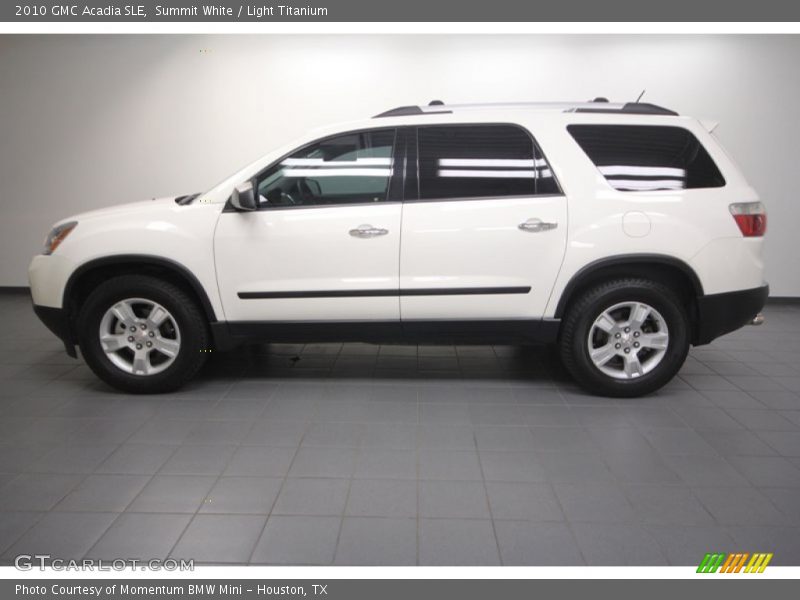 Summit White / Light Titanium 2010 GMC Acadia SLE