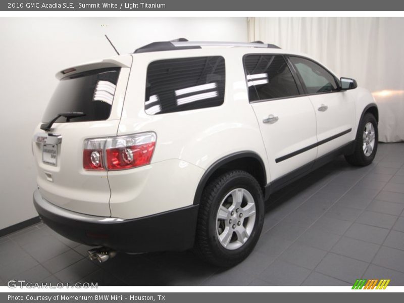 Summit White / Light Titanium 2010 GMC Acadia SLE