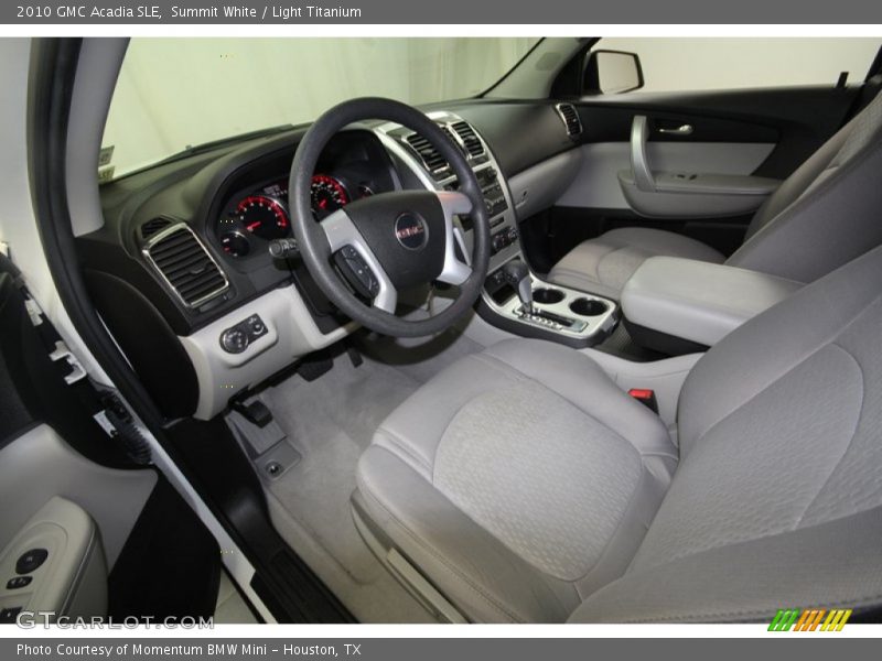 Summit White / Light Titanium 2010 GMC Acadia SLE