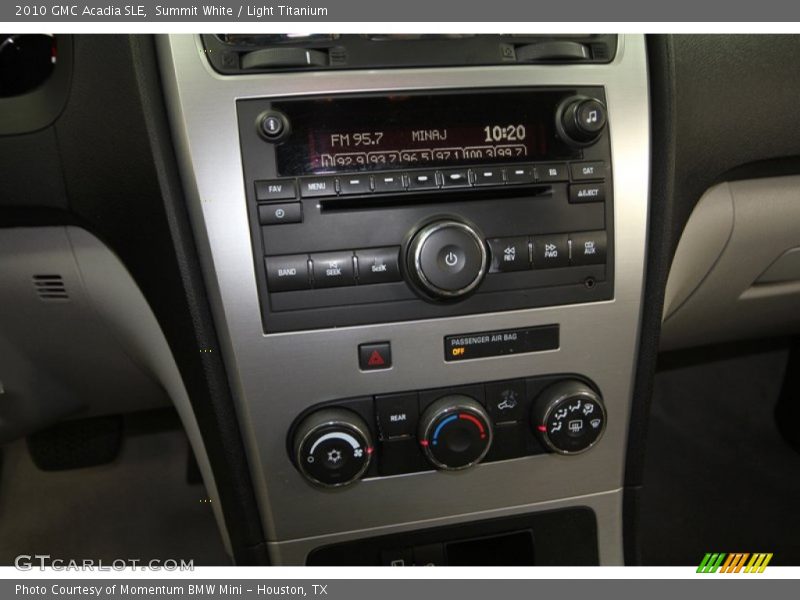 Summit White / Light Titanium 2010 GMC Acadia SLE