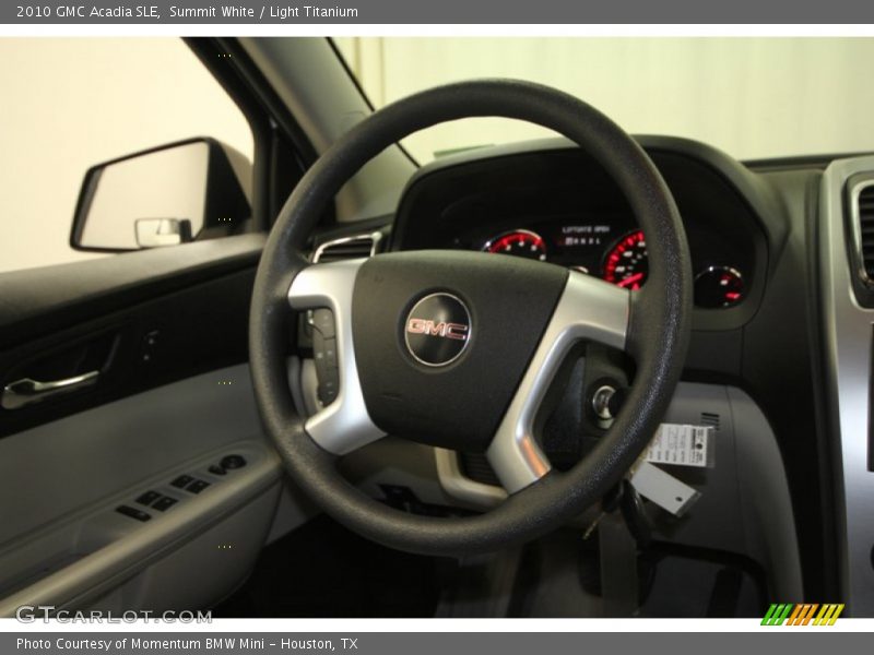 Summit White / Light Titanium 2010 GMC Acadia SLE
