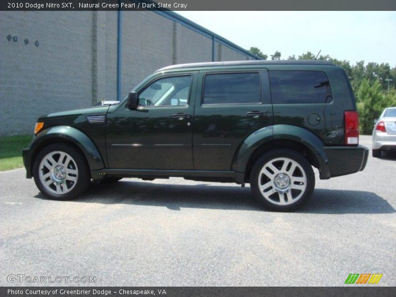 Natural Green Pearl / Dark Slate Gray 2010 Dodge Nitro SXT