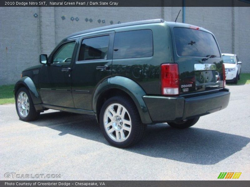 Natural Green Pearl / Dark Slate Gray 2010 Dodge Nitro SXT