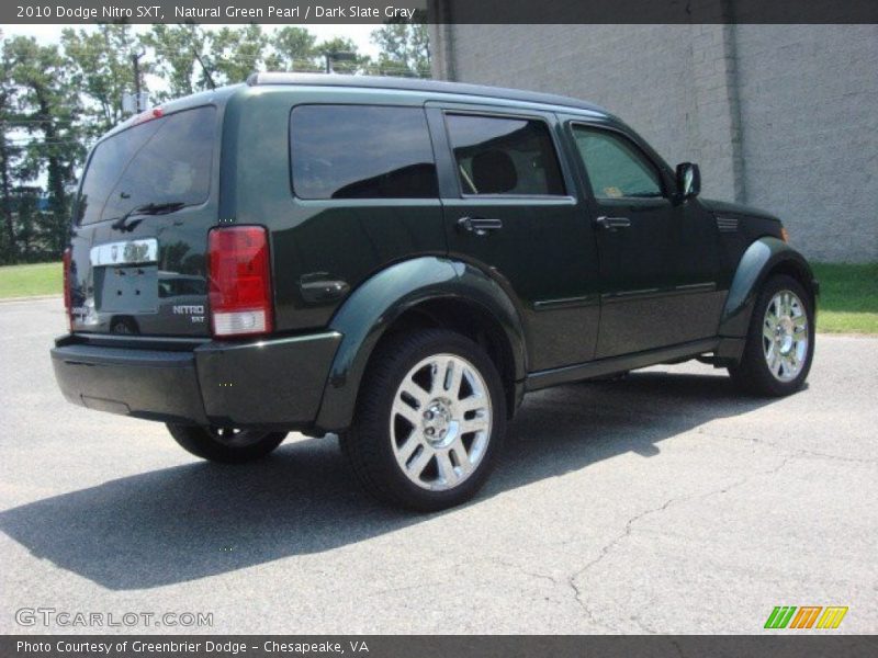 Natural Green Pearl / Dark Slate Gray 2010 Dodge Nitro SXT