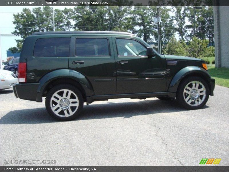 Natural Green Pearl / Dark Slate Gray 2010 Dodge Nitro SXT