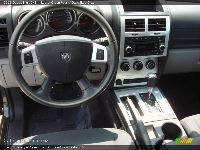 Natural Green Pearl / Dark Slate Gray 2010 Dodge Nitro SXT