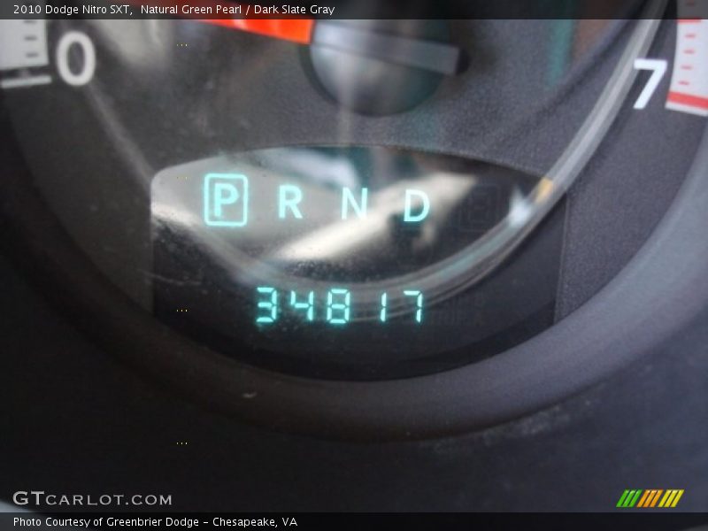 Natural Green Pearl / Dark Slate Gray 2010 Dodge Nitro SXT