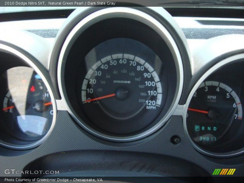 Natural Green Pearl / Dark Slate Gray 2010 Dodge Nitro SXT