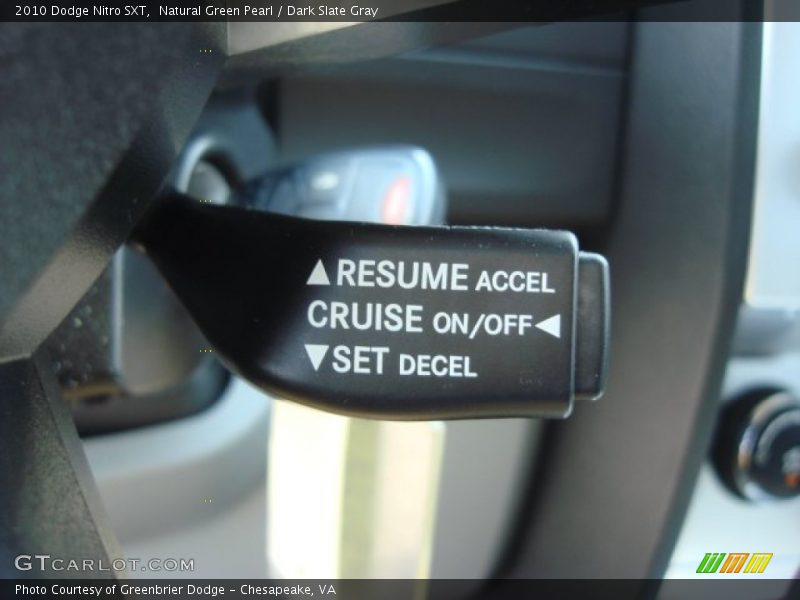 Natural Green Pearl / Dark Slate Gray 2010 Dodge Nitro SXT