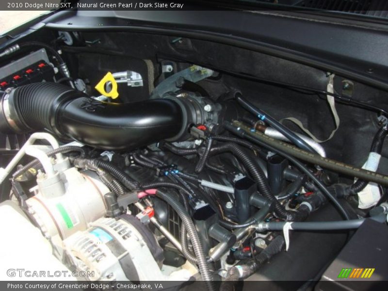 Natural Green Pearl / Dark Slate Gray 2010 Dodge Nitro SXT
