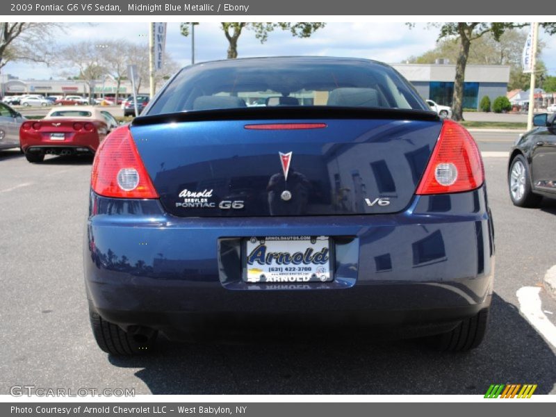 Midnight Blue Metallic / Ebony 2009 Pontiac G6 V6 Sedan