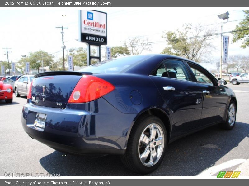 Midnight Blue Metallic / Ebony 2009 Pontiac G6 V6 Sedan