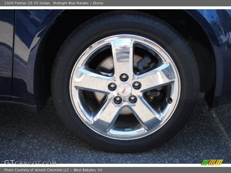 Midnight Blue Metallic / Ebony 2009 Pontiac G6 V6 Sedan