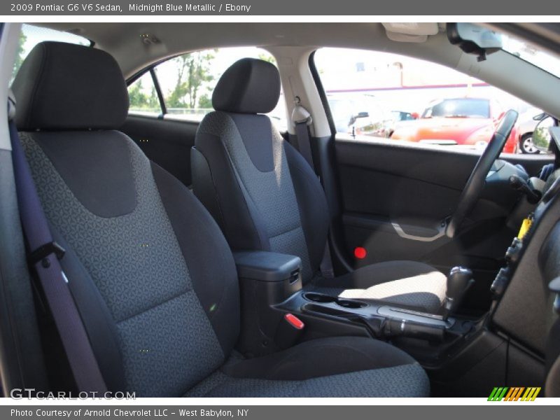 Midnight Blue Metallic / Ebony 2009 Pontiac G6 V6 Sedan