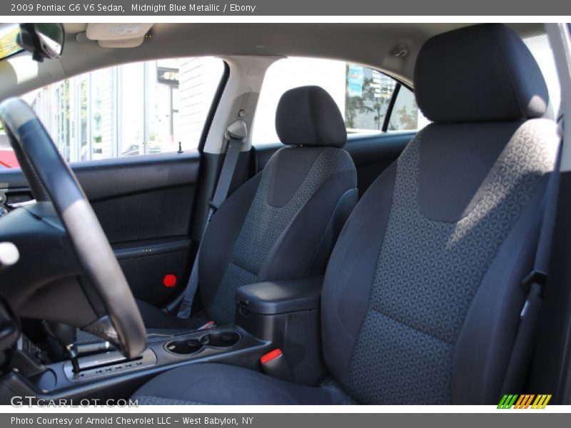 Midnight Blue Metallic / Ebony 2009 Pontiac G6 V6 Sedan