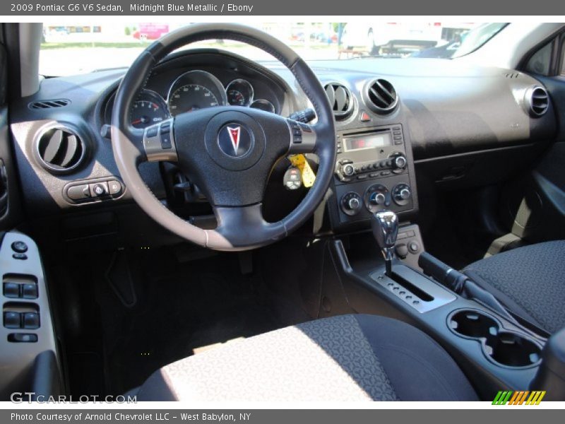 Midnight Blue Metallic / Ebony 2009 Pontiac G6 V6 Sedan