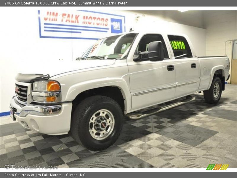 Summit White / Dark Pewter 2006 GMC Sierra 1500 SL Crew Cab 4x4