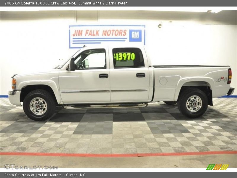 Summit White / Dark Pewter 2006 GMC Sierra 1500 SL Crew Cab 4x4