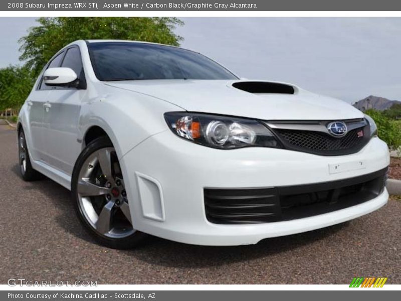 Front 3/4 View of 2008 Impreza WRX STi