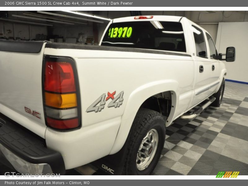 Summit White / Dark Pewter 2006 GMC Sierra 1500 SL Crew Cab 4x4