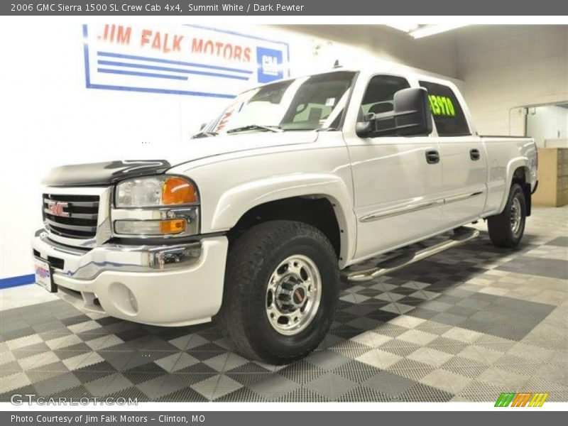 Summit White / Dark Pewter 2006 GMC Sierra 1500 SL Crew Cab 4x4