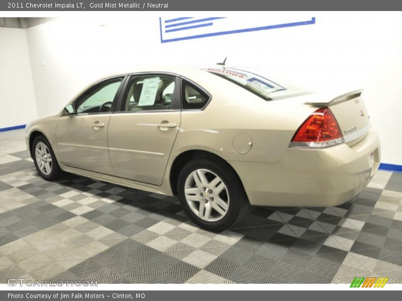 Gold Mist Metallic / Neutral 2011 Chevrolet Impala LT