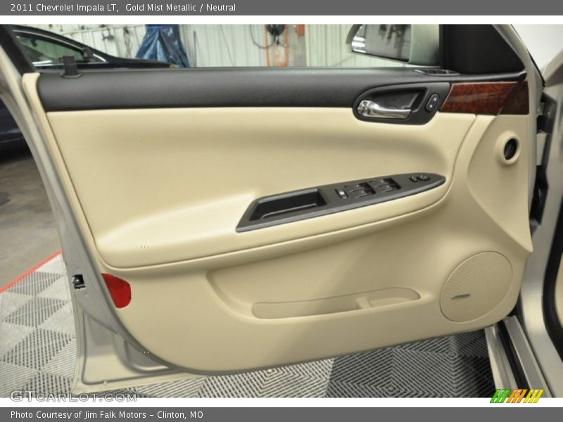 Gold Mist Metallic / Neutral 2011 Chevrolet Impala LT