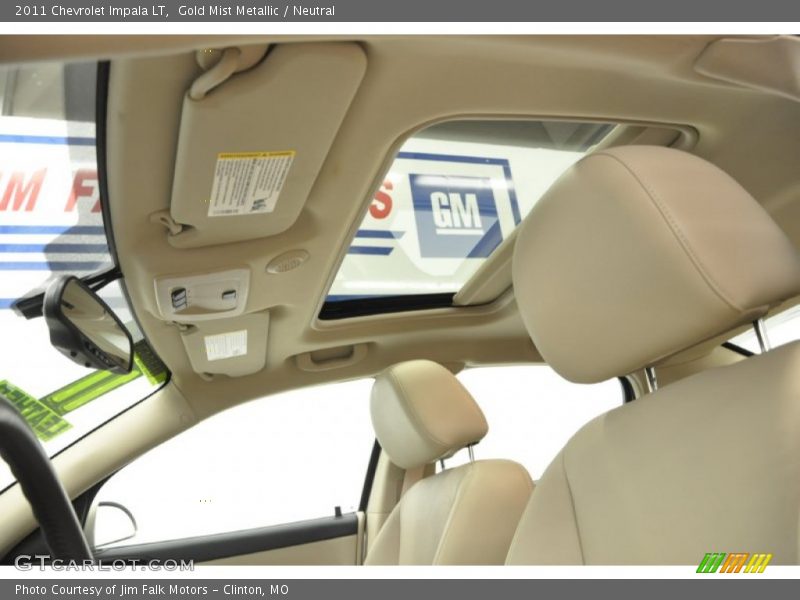 Gold Mist Metallic / Neutral 2011 Chevrolet Impala LT