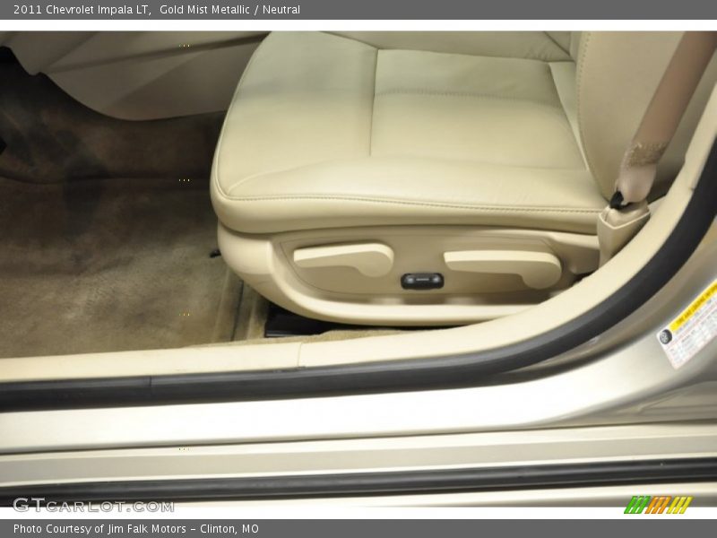 Gold Mist Metallic / Neutral 2011 Chevrolet Impala LT