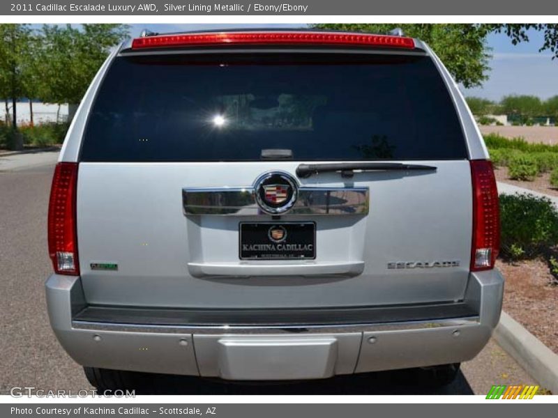 Silver Lining Metallic / Ebony/Ebony 2011 Cadillac Escalade Luxury AWD