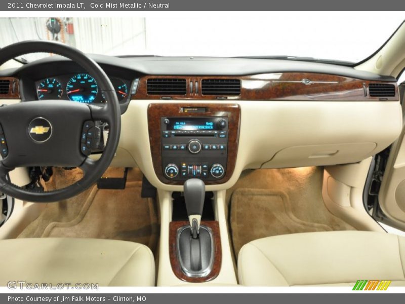 Gold Mist Metallic / Neutral 2011 Chevrolet Impala LT