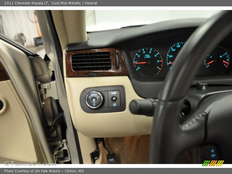 Gold Mist Metallic / Neutral 2011 Chevrolet Impala LT