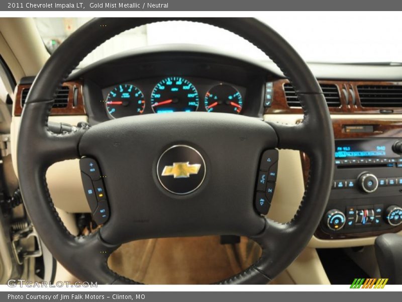 Gold Mist Metallic / Neutral 2011 Chevrolet Impala LT