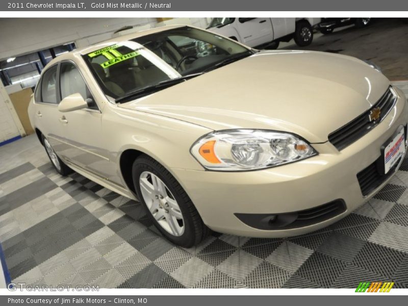 Gold Mist Metallic / Neutral 2011 Chevrolet Impala LT