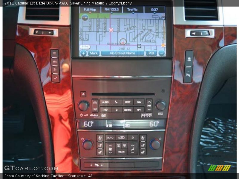 Silver Lining Metallic / Ebony/Ebony 2011 Cadillac Escalade Luxury AWD