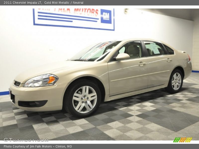 Gold Mist Metallic / Neutral 2011 Chevrolet Impala LT